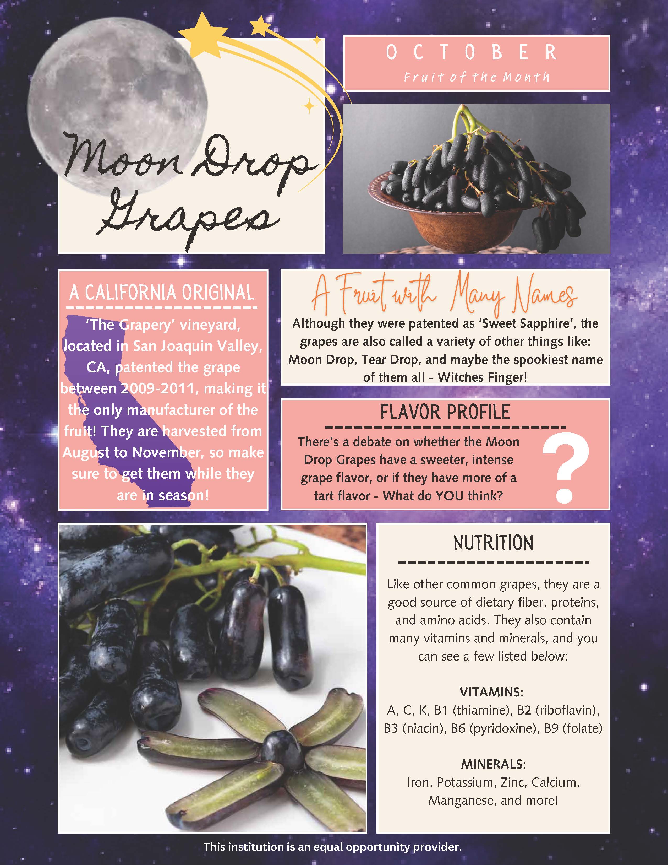 Moon Drop Grapes Fruit of the Month