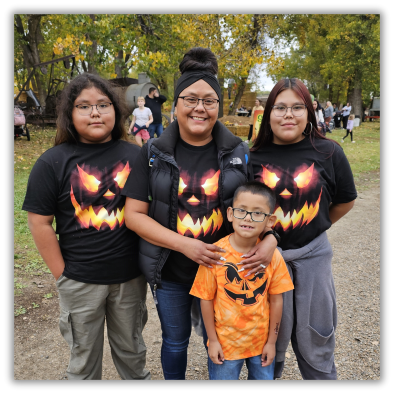 native american family