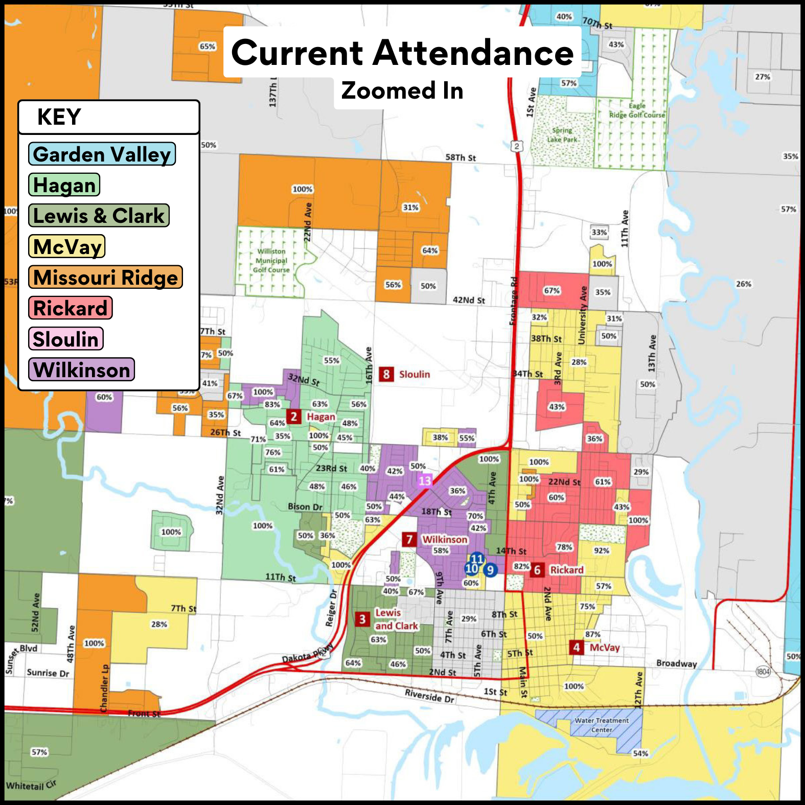 Current Attendance Zoomed In