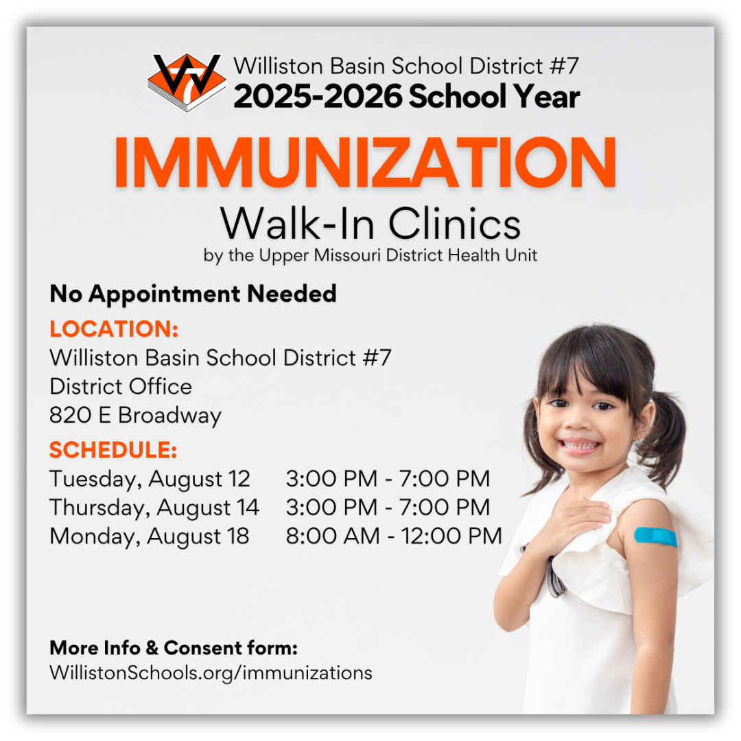 Immunization Walk-In Clinic Notice