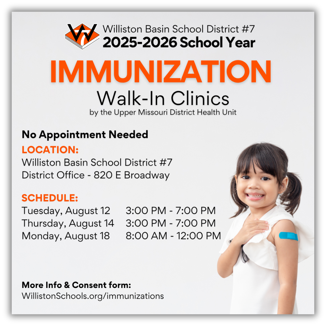 Immunization Walk-In Clinic Notice