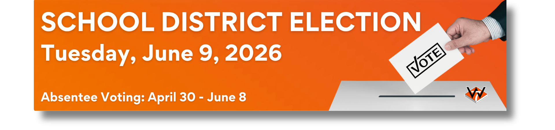 School District election banner