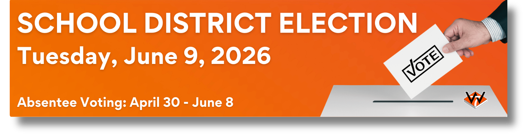 School District election banner