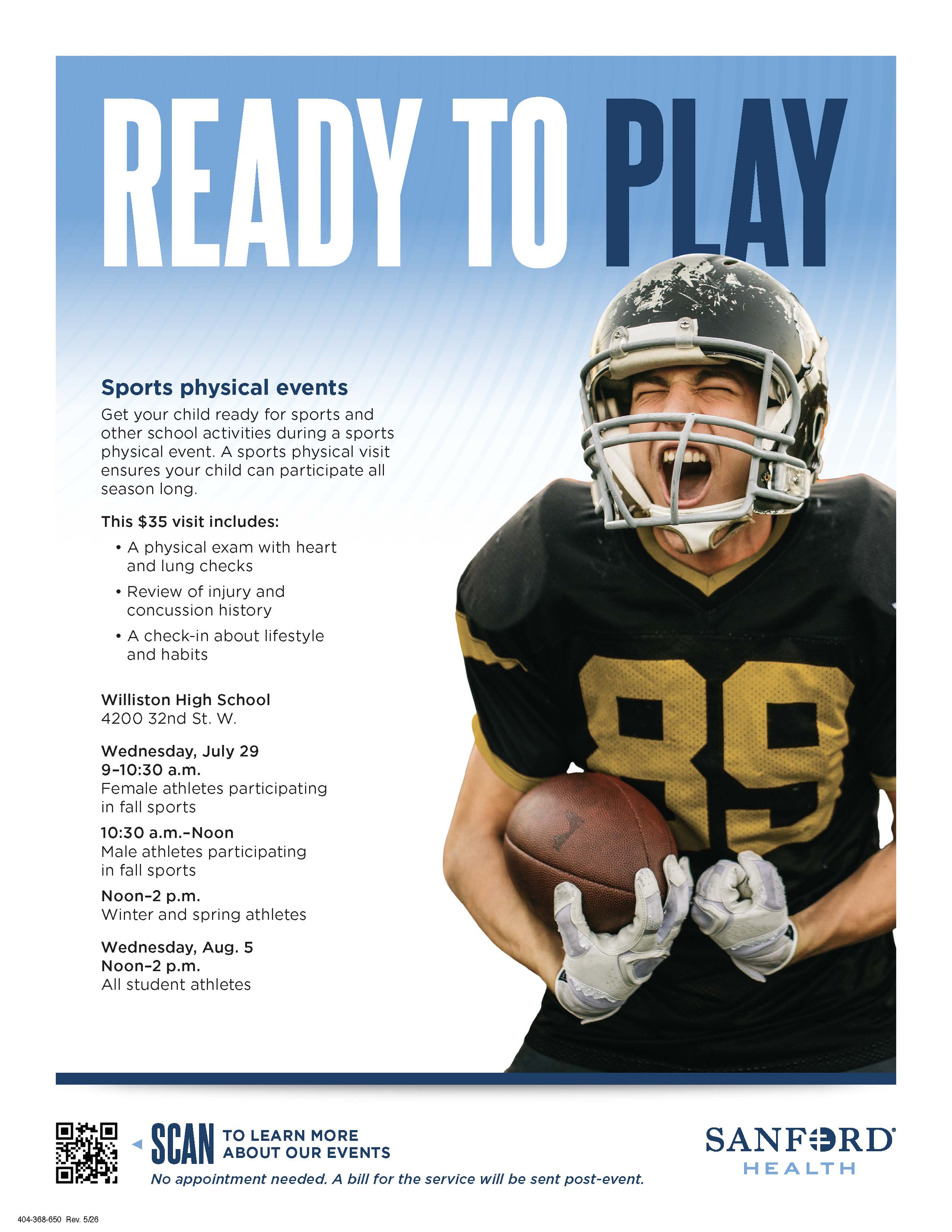 Sports Physical Events Flyer