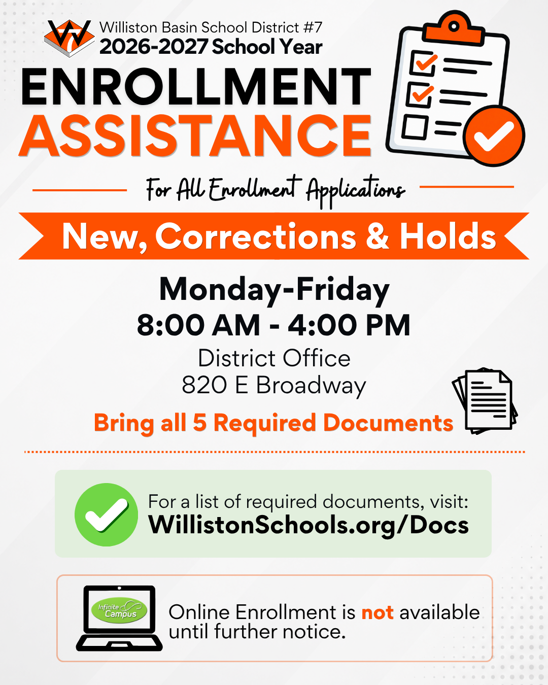 enrollment update