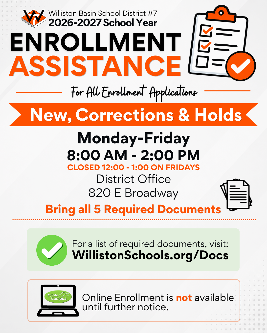 enrollment update