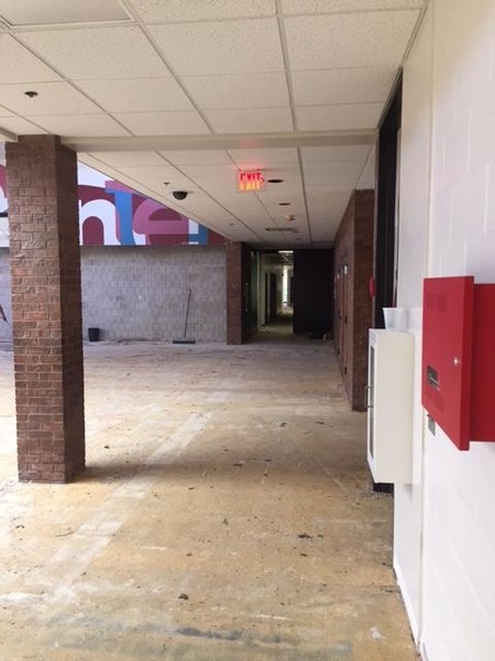 Eagle Elementary commons area carpet was removed during the first week of June.
