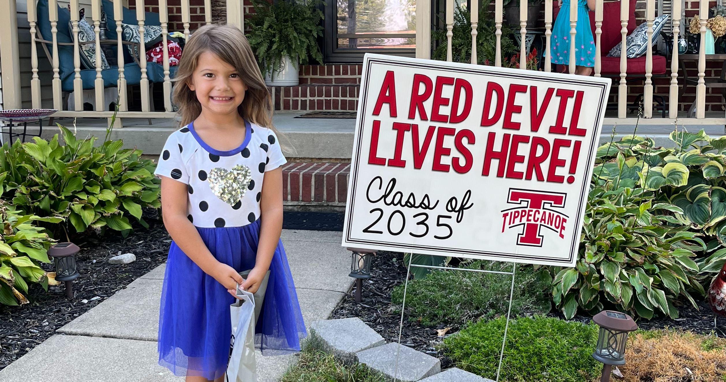 A Red Devil lives here.  Class of 2035