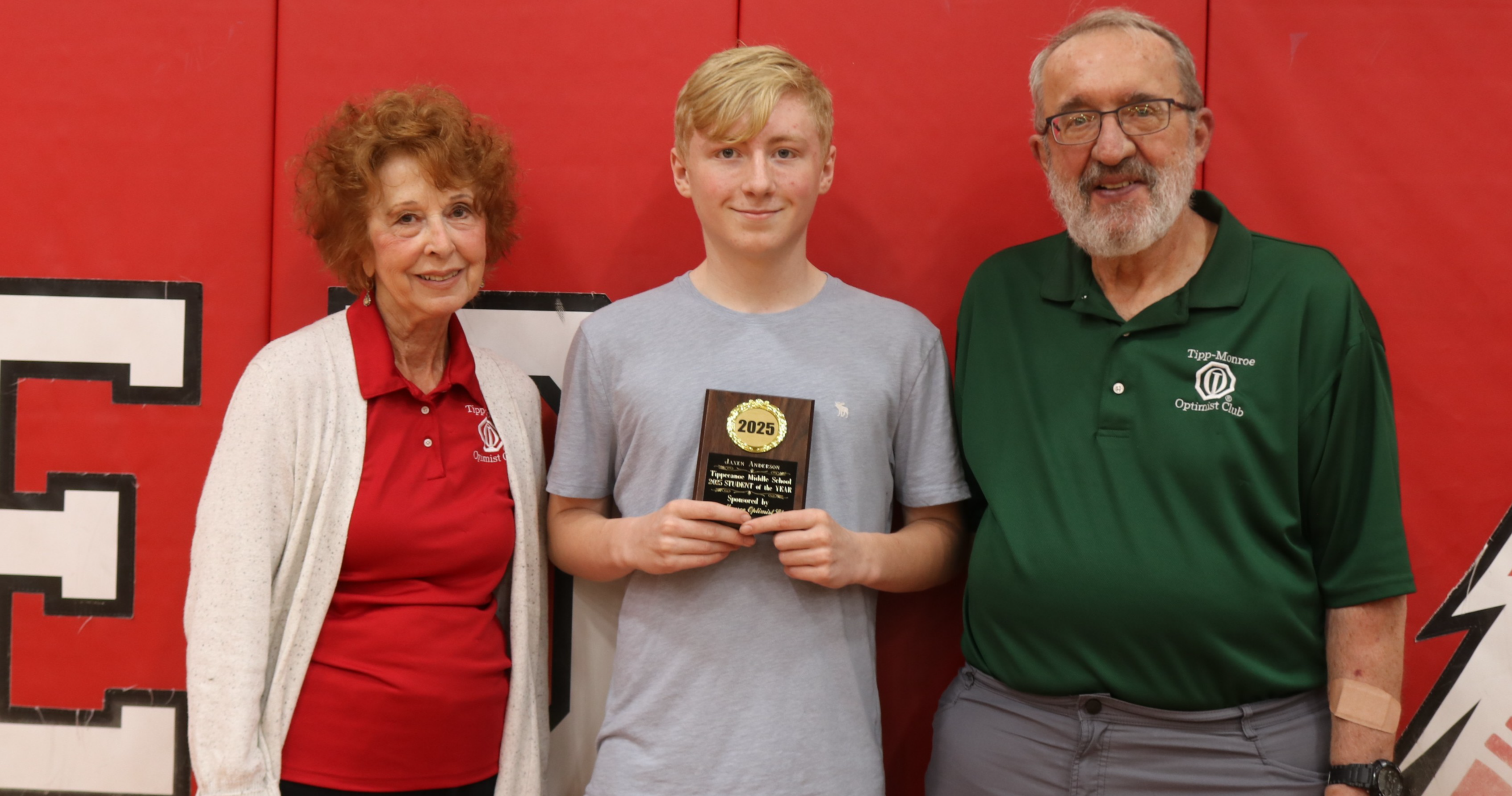 Optimist Student of the Year. 
