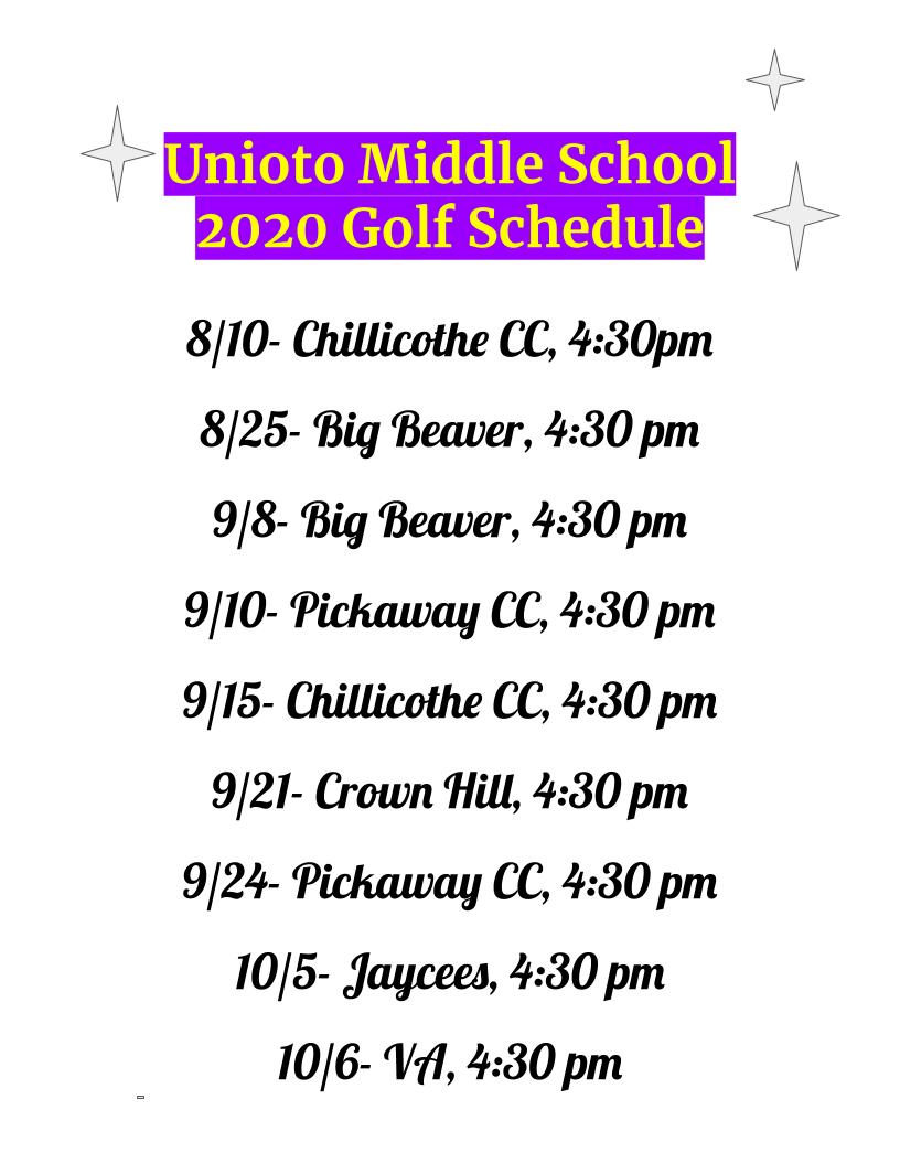 Middle School Golf | Union-Scioto Local School District