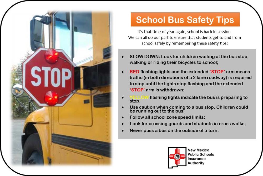 School Bus Safety Tips | Carrizozo Municipal School District