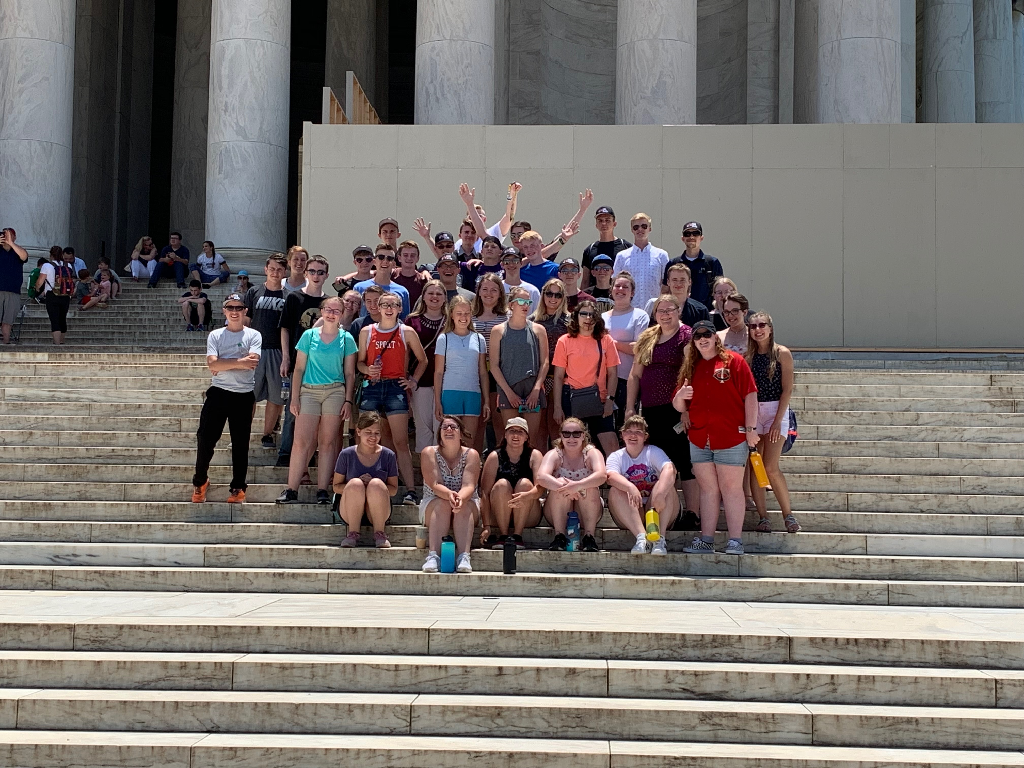 DC Trip band students group picture