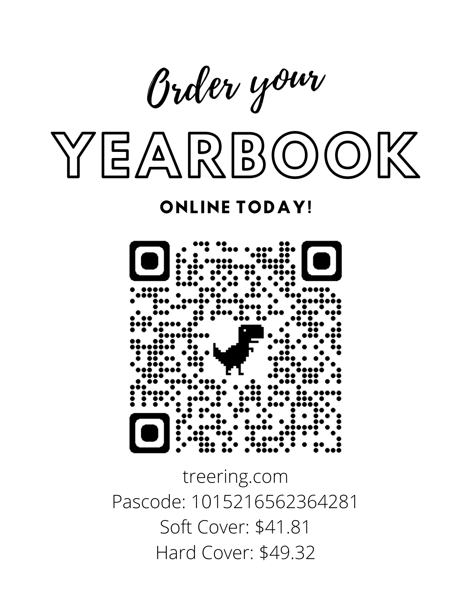 Yearbook Ordering Flyer