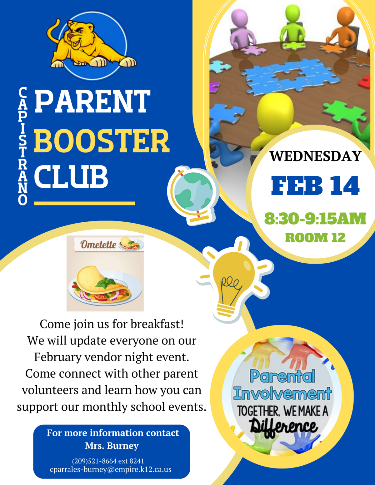 Parent Booster Club Flyer