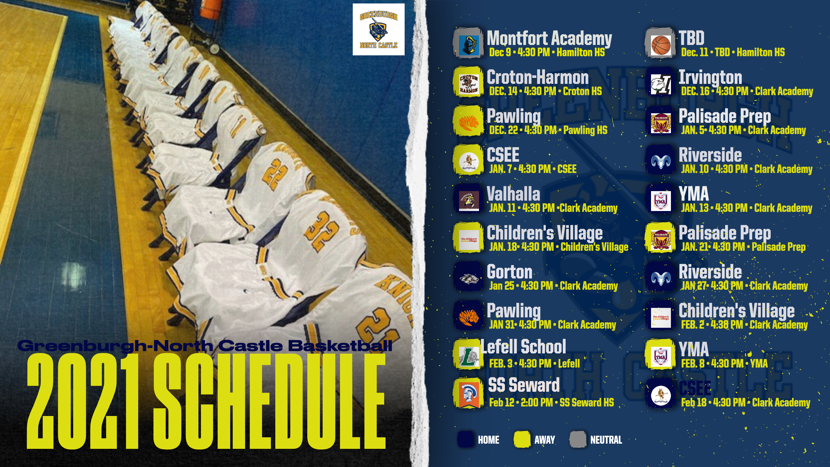 basket ball schedule