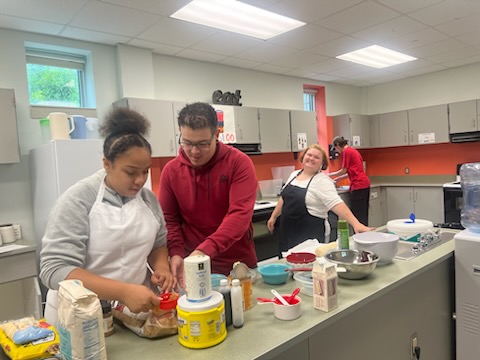 Students baking