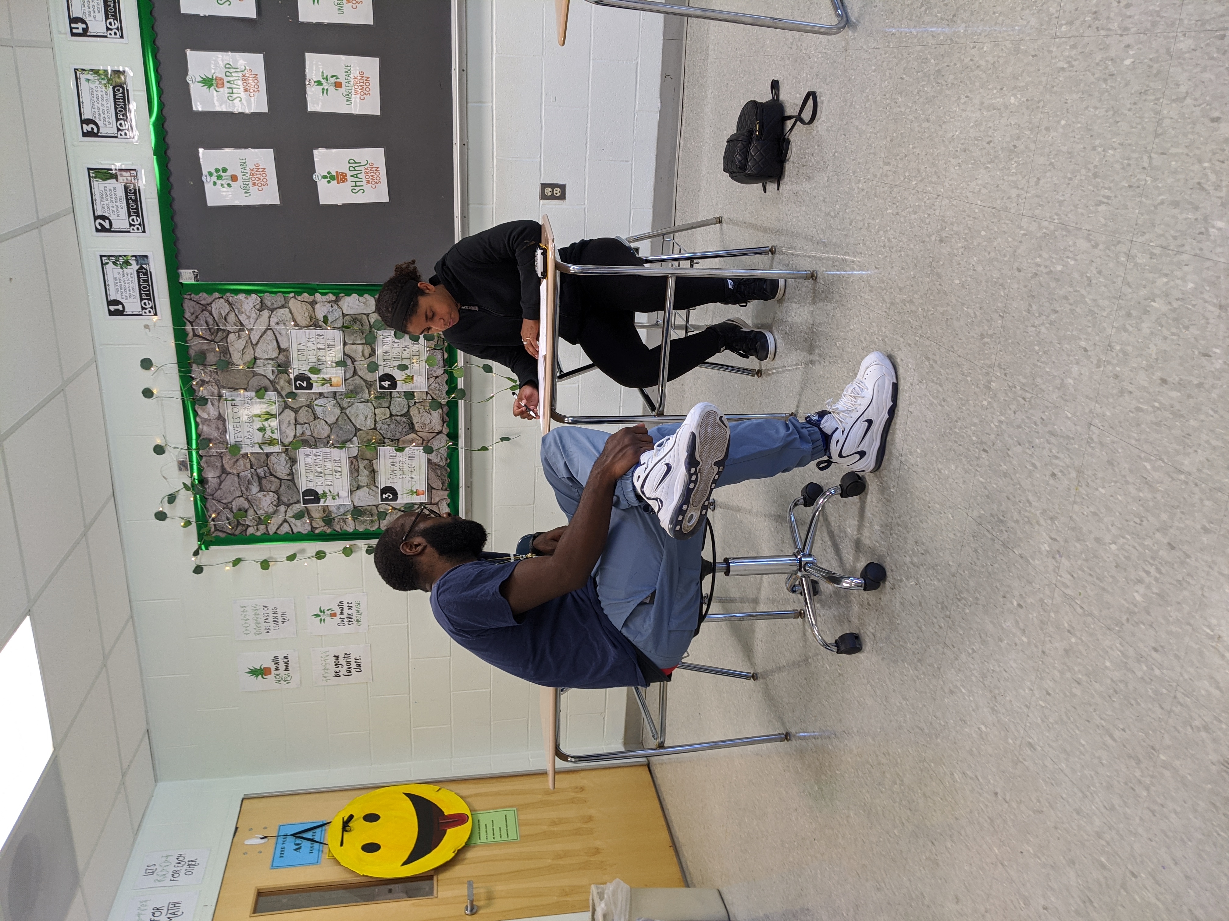 TA helping student 