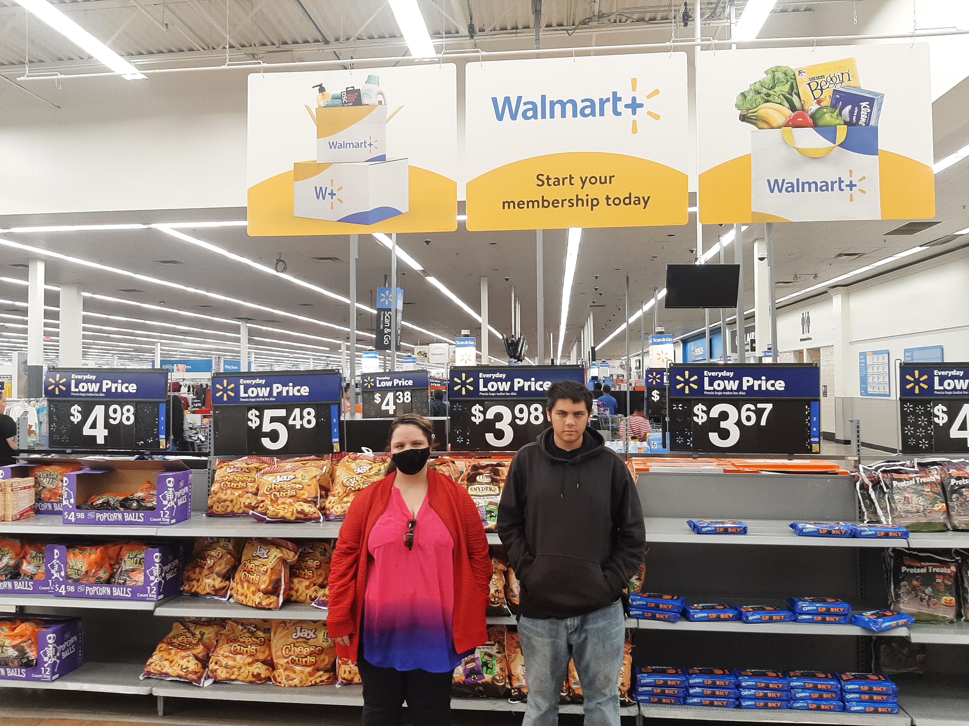 Students shopping at a local grocery store
