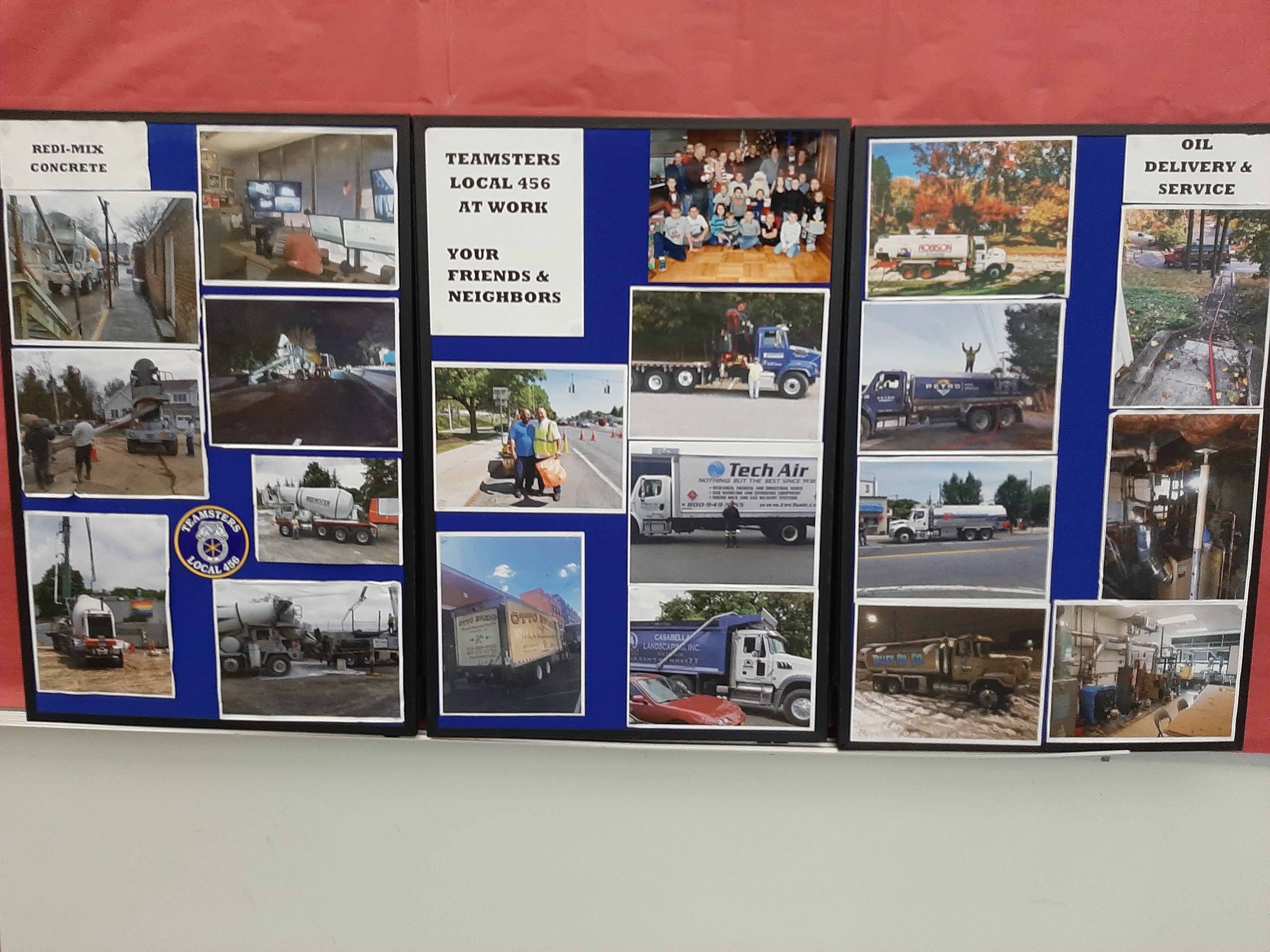 Local Union "Teamsters" presentation and poster with pictures