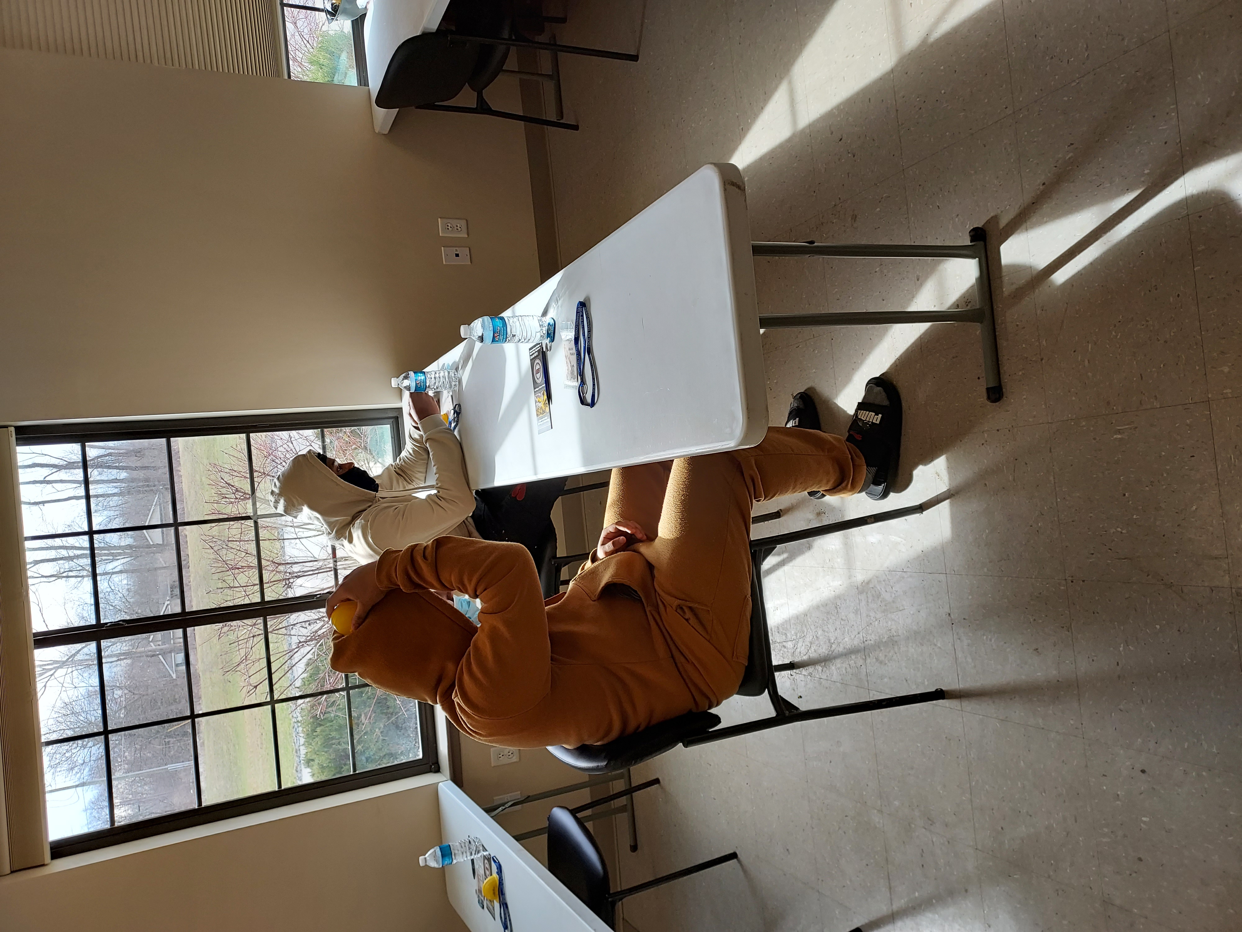 students at table 