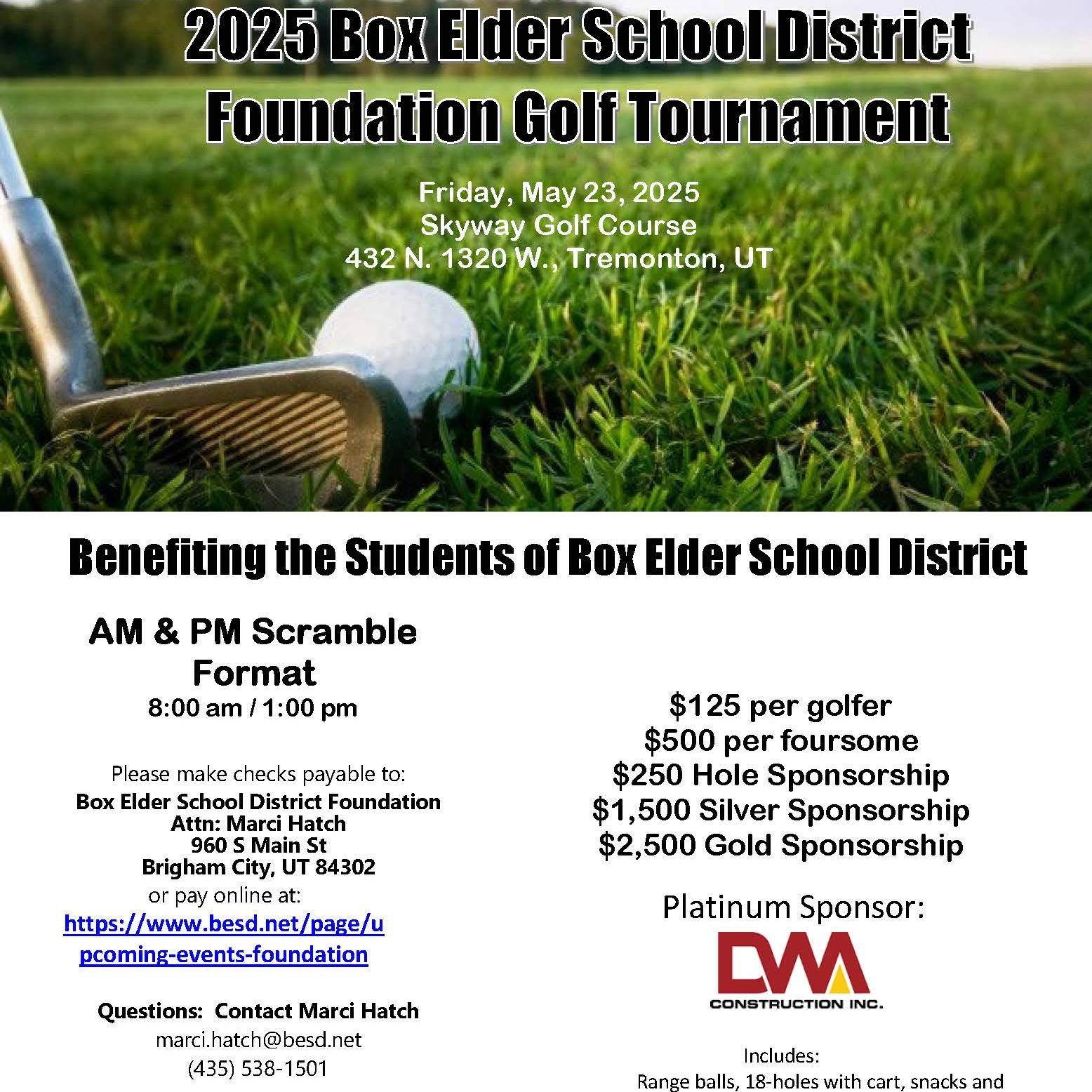 BESD Foundation Spring Golf Tournament at Skyway Golf Course