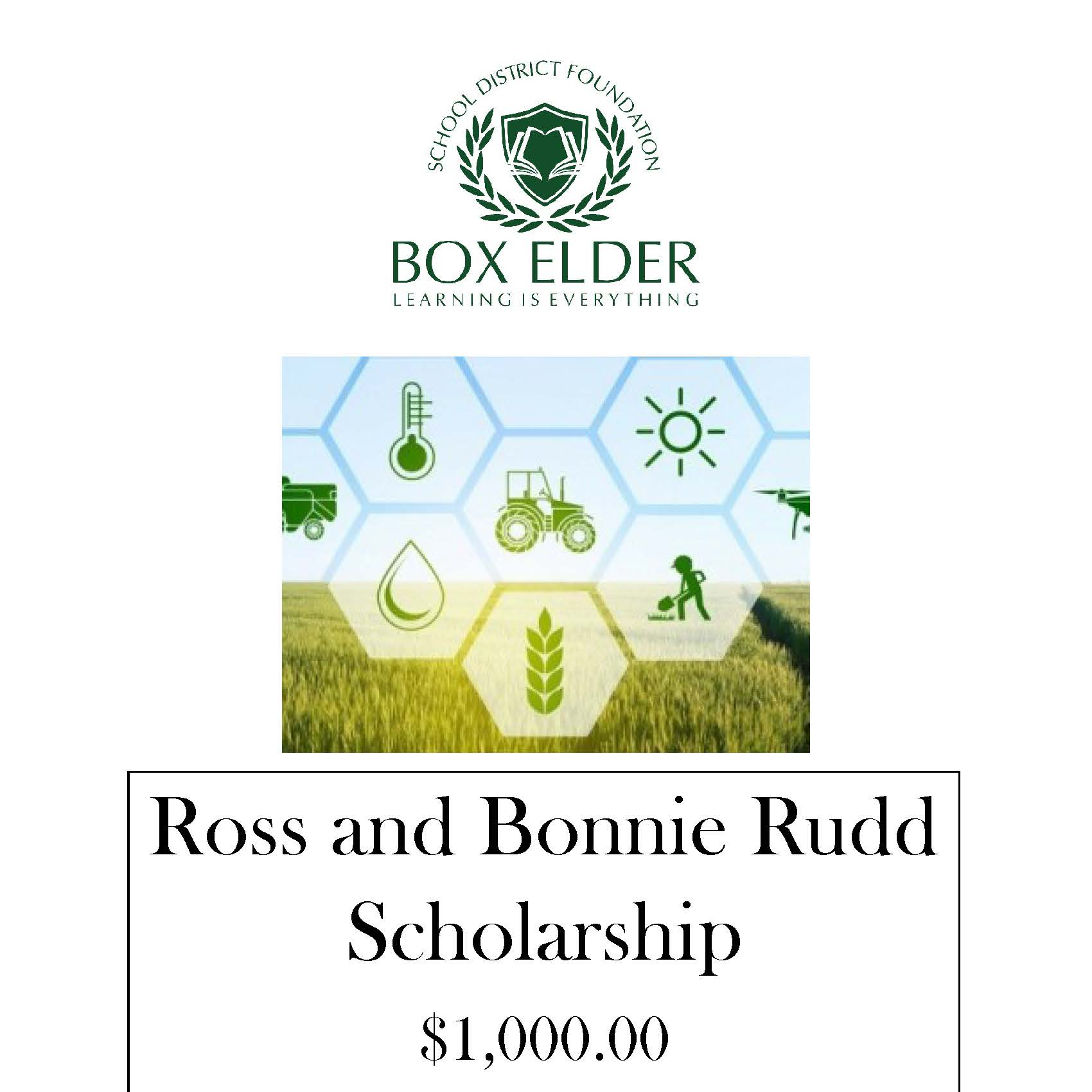 Ross & Bonnie Rudd Scholarship