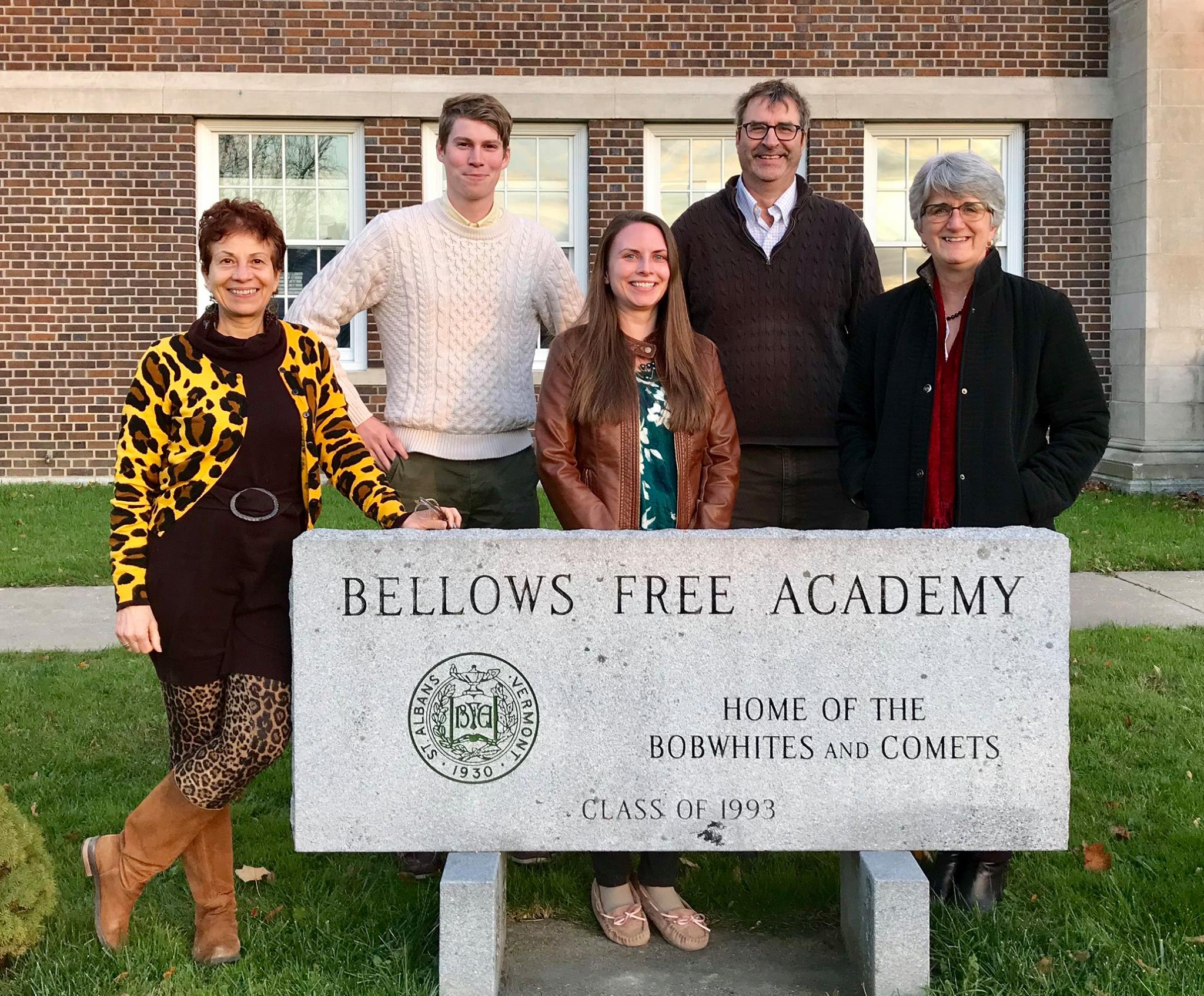 World Language Department from left to right: Olga Saldarriaga, James Thurber, Kristi Leet, Bruce Pollard, Lydia Batten