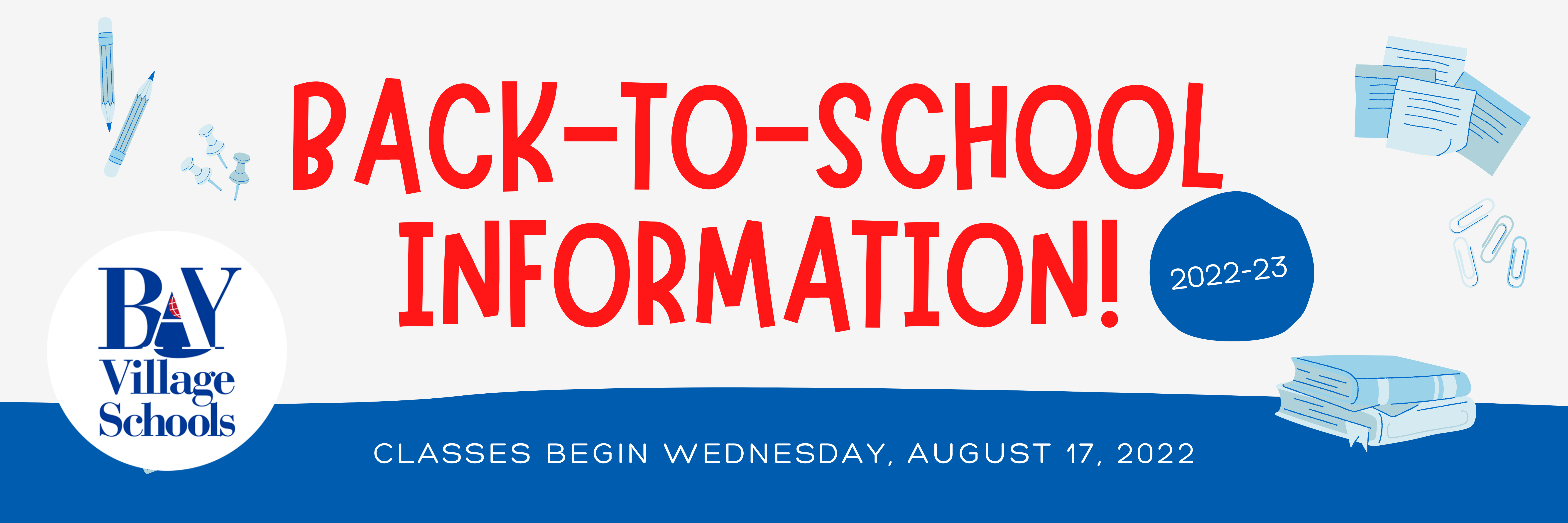 Back to School Info Bay Village City School District
