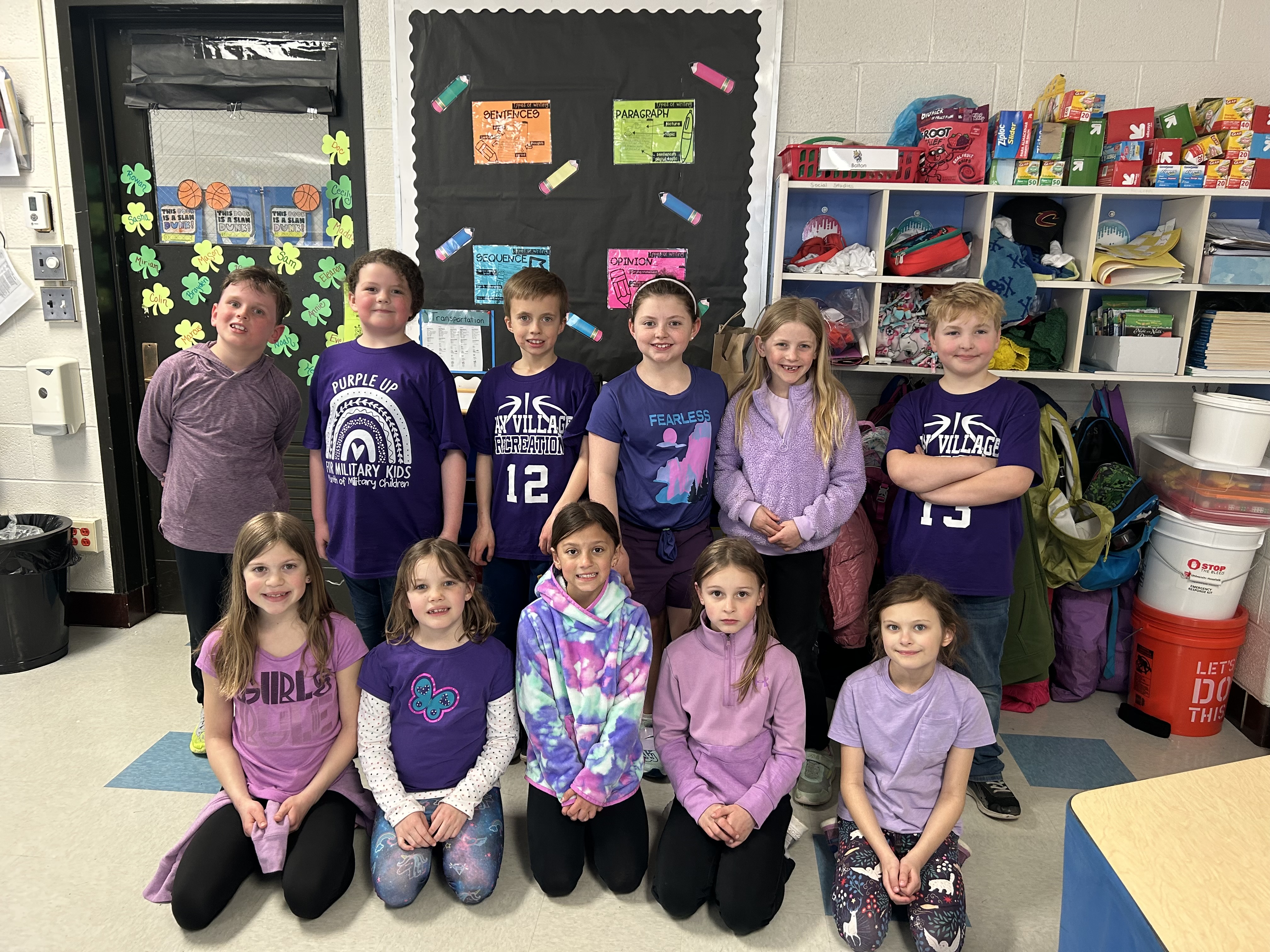 Purple Up Day for Military-Connected Students