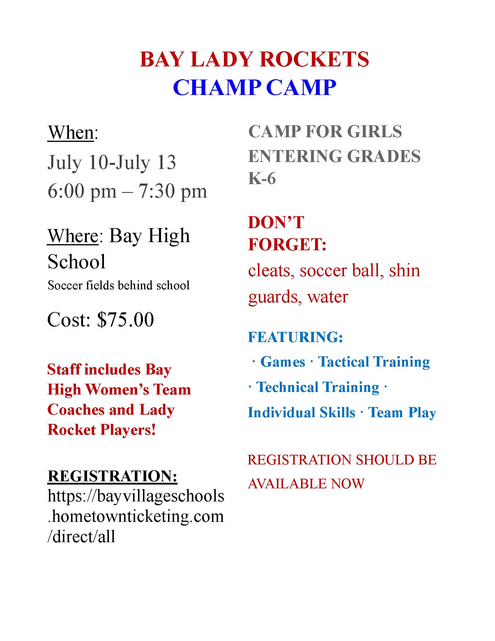 Champ Camp Flyer