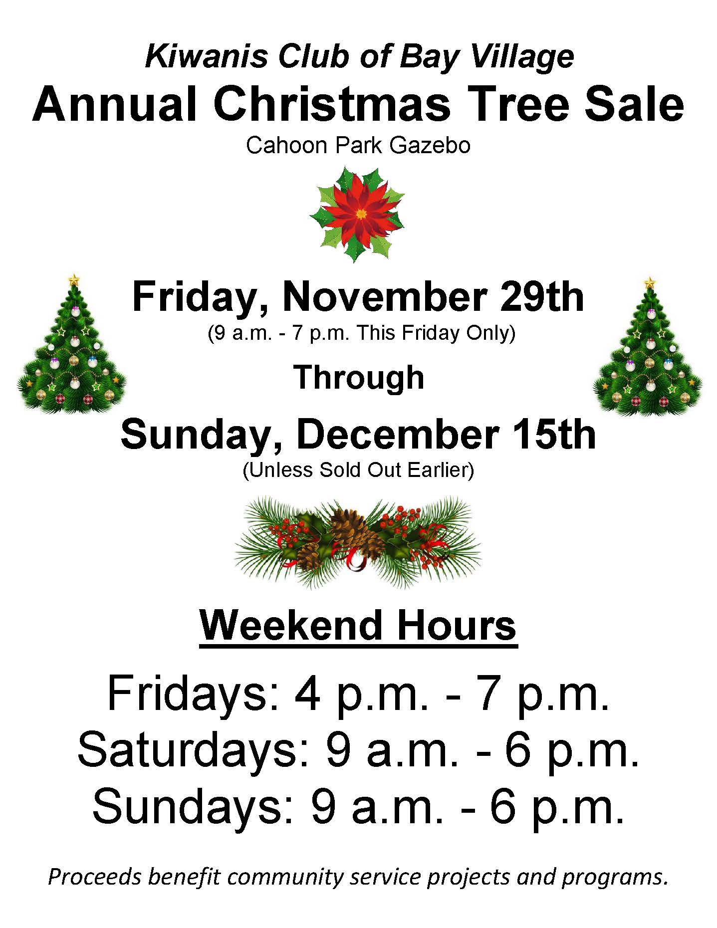 Christmas Tree Sales 2024 Flyer