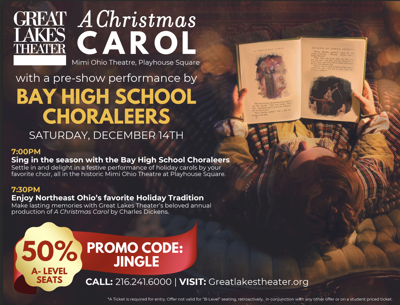 BHS Choraleers Sing at Christmas Story production flyer