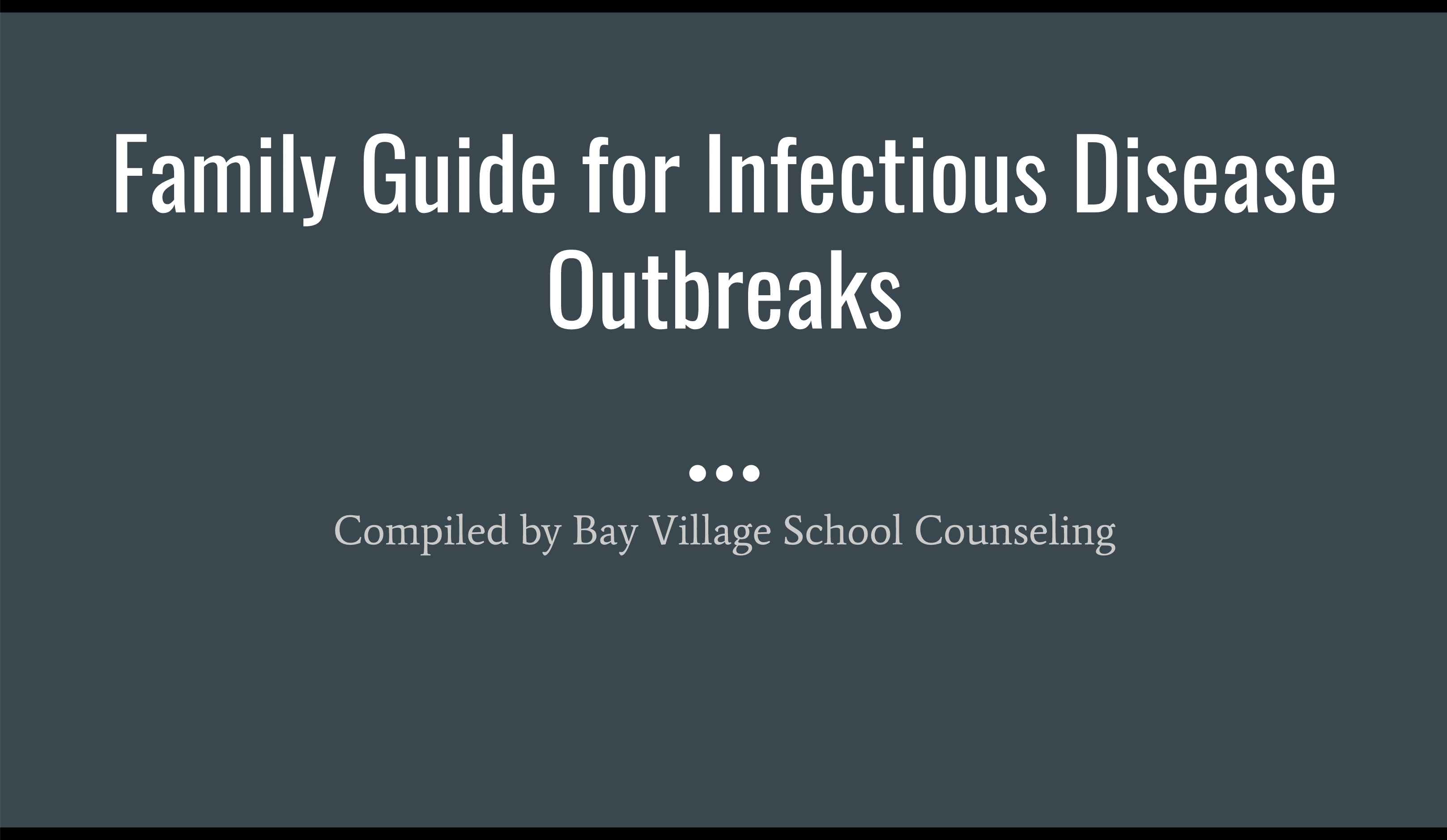 Family Guide for Infectious Disease Outbreaks