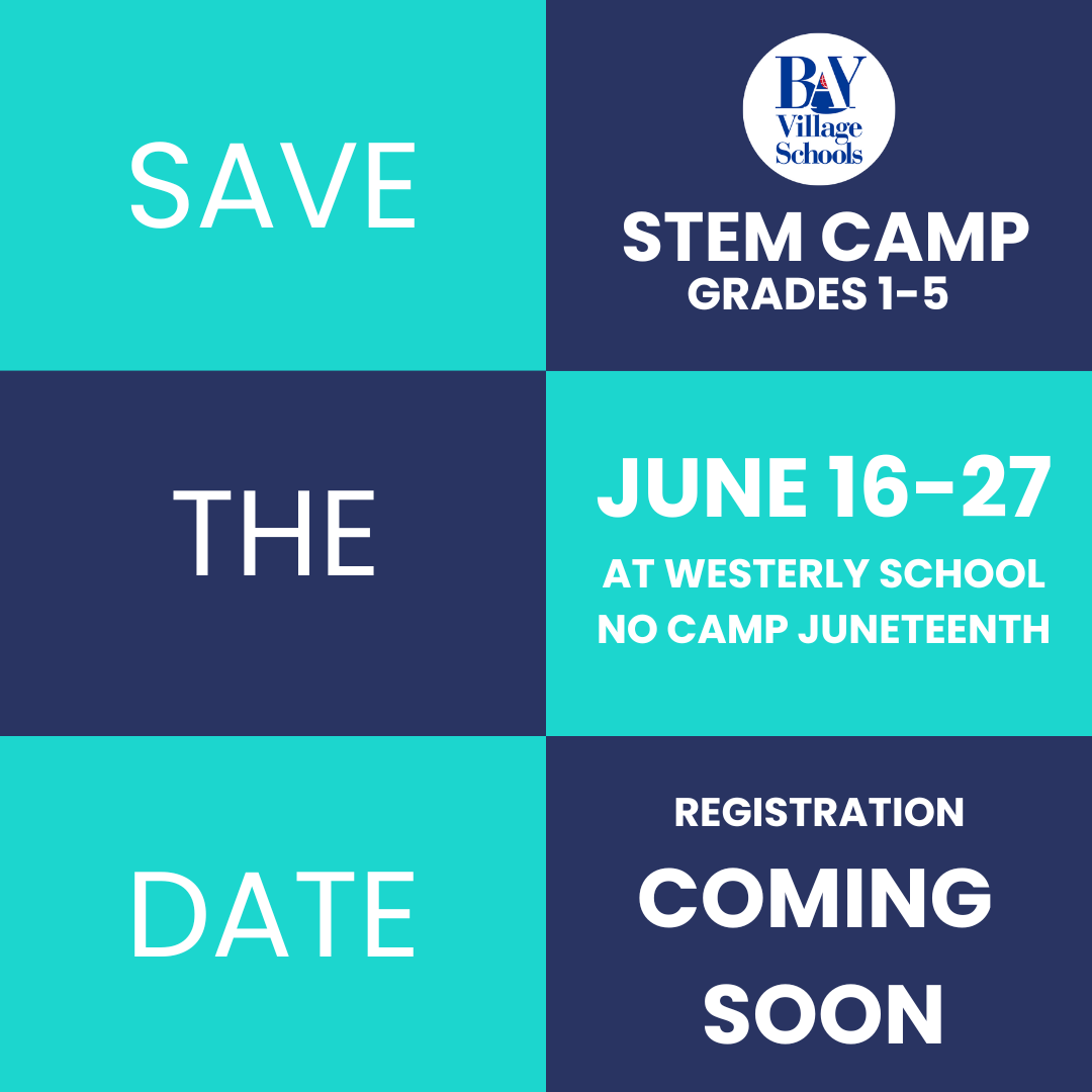 Save the date for Summer STEM Camps Flyer