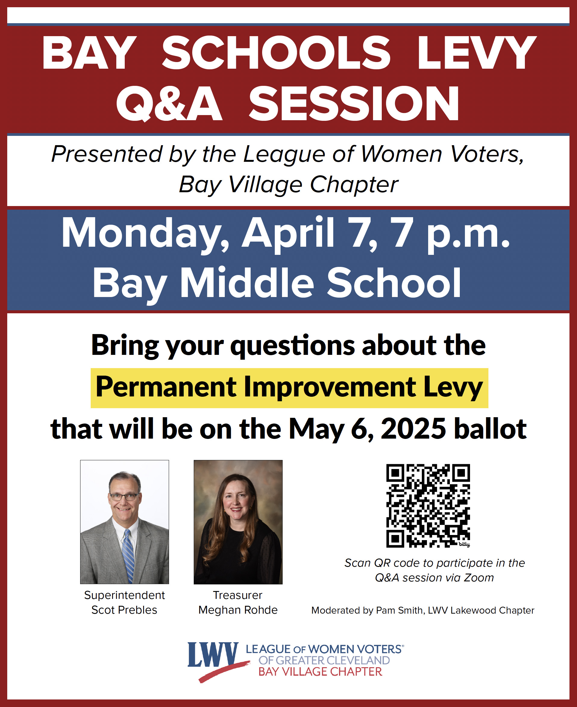 LWV Levy Session Flyer 2025 image