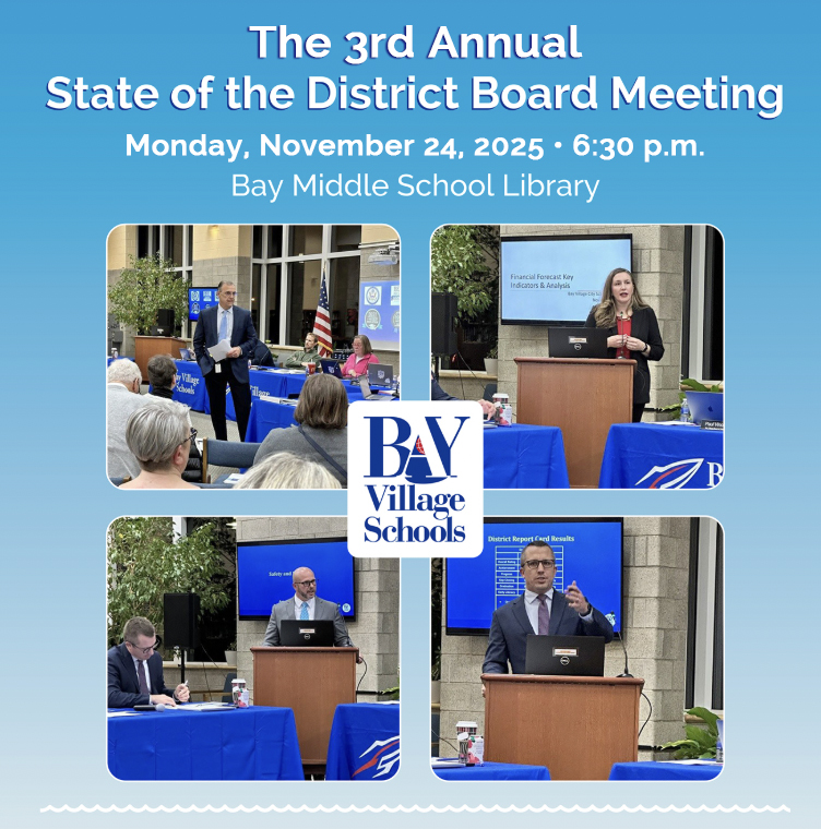 state of the district board meeting flyer