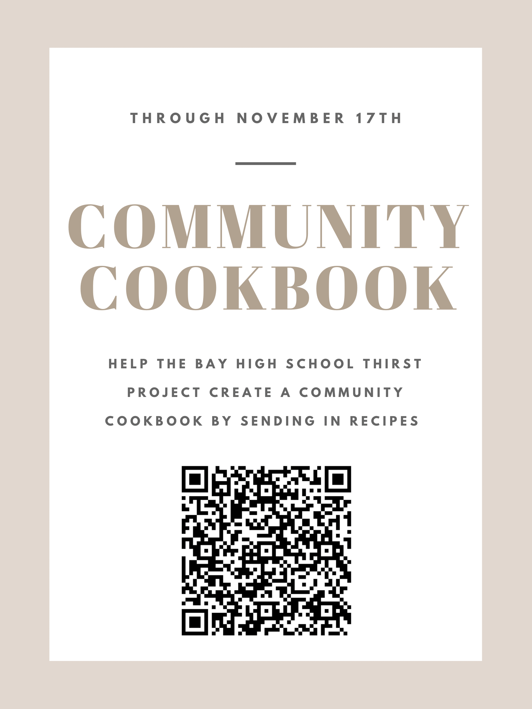 key club community cookbook fundraiser image
