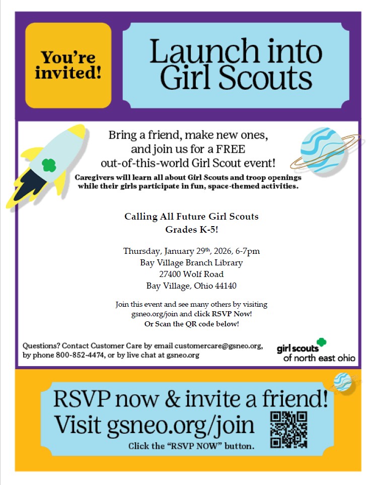 girls scouts flyer for january 2026
