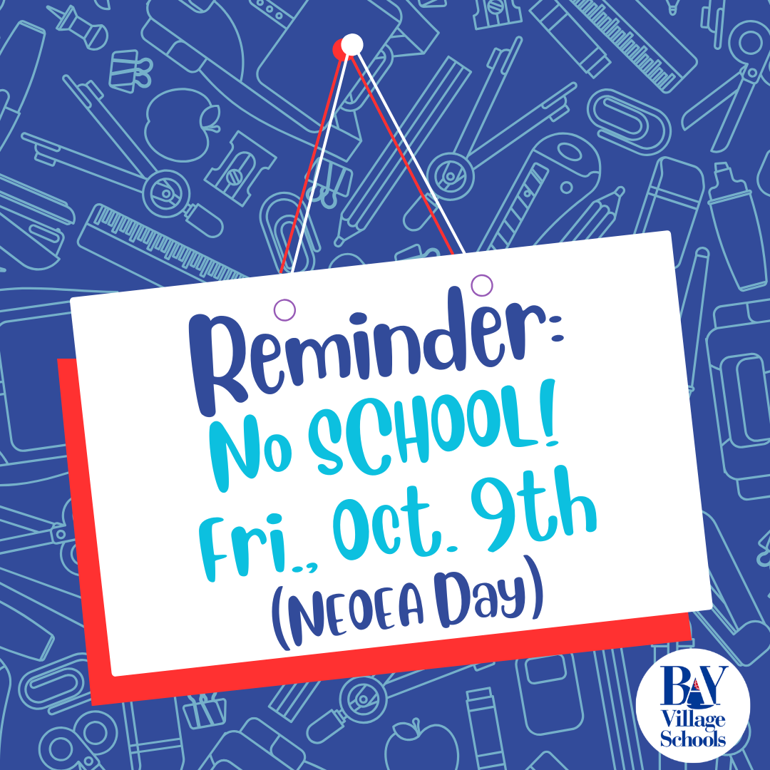 No school on 10-9-26 image NEOEA Day.
