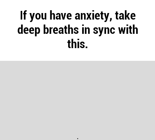 Anxiety Exercise