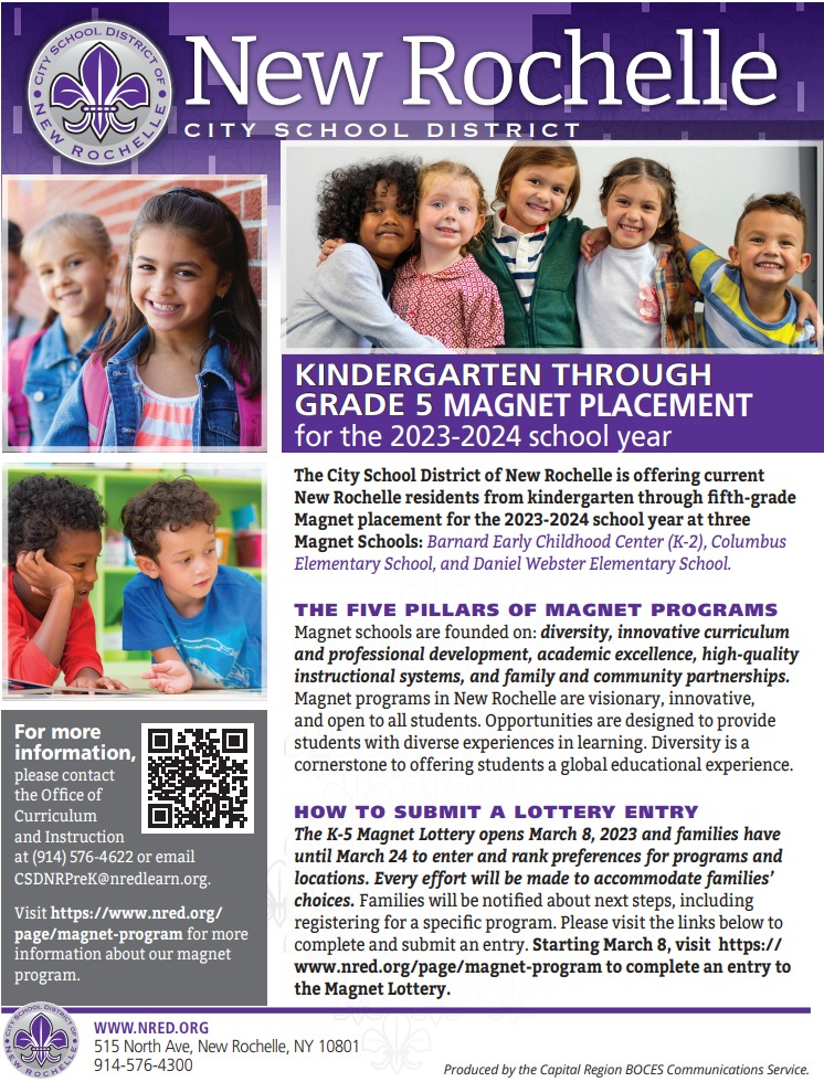 kindergarten magnet placement flyer