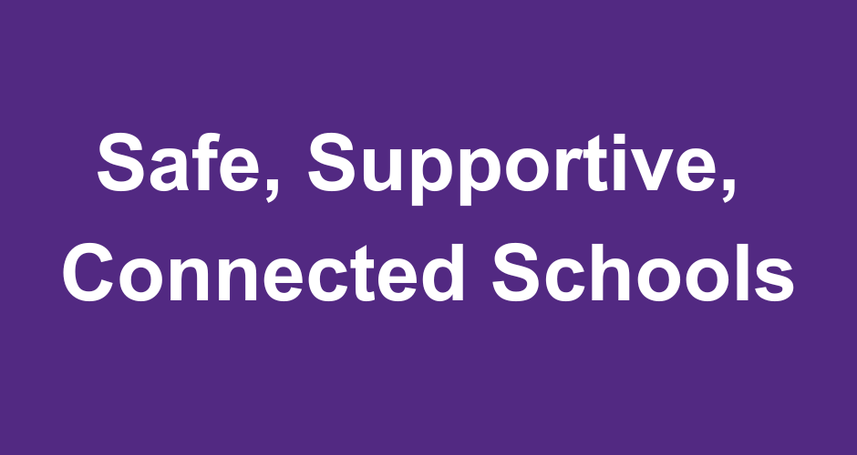 Safe, Supportive, and  Connected Schools