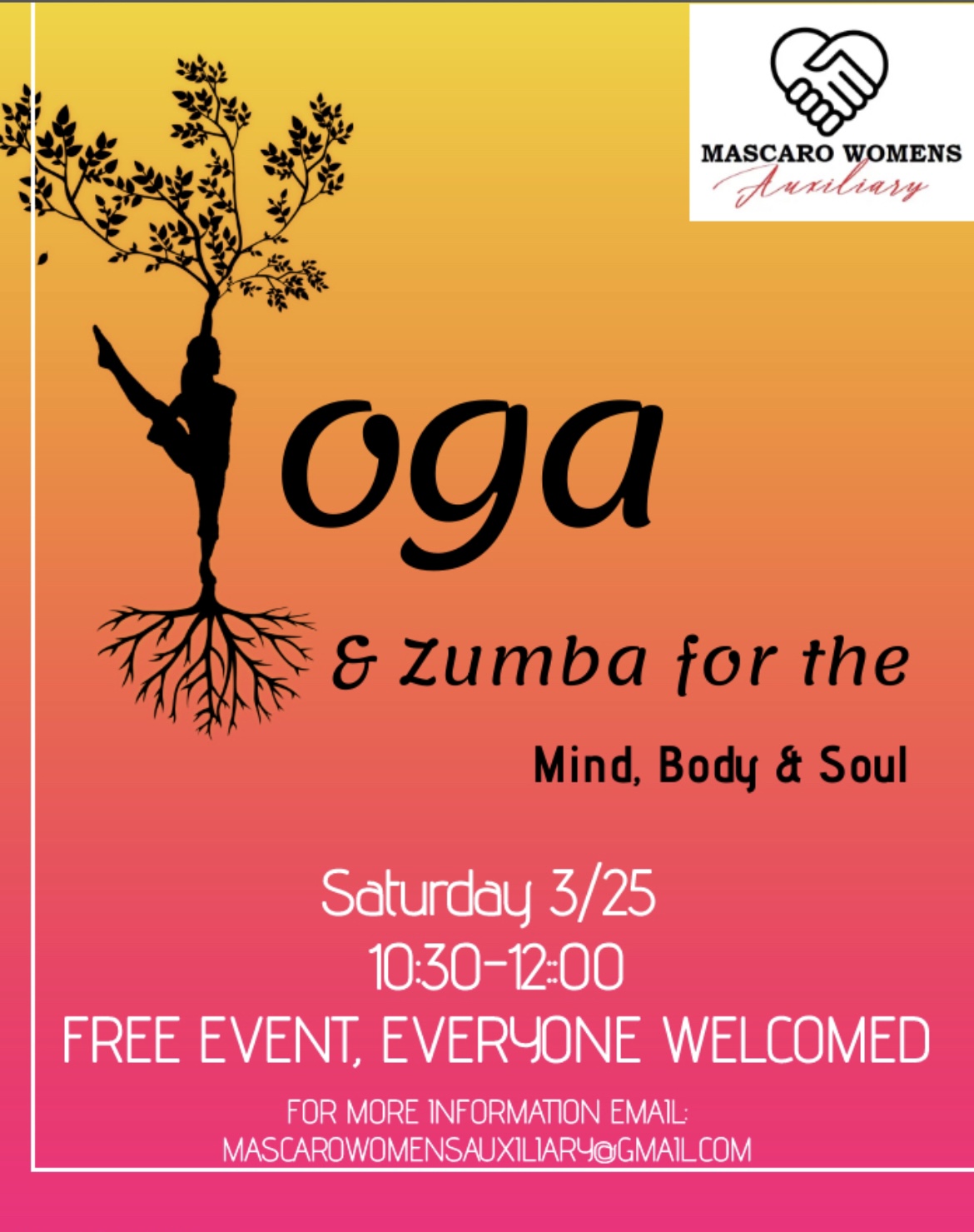 free yoga event flyer