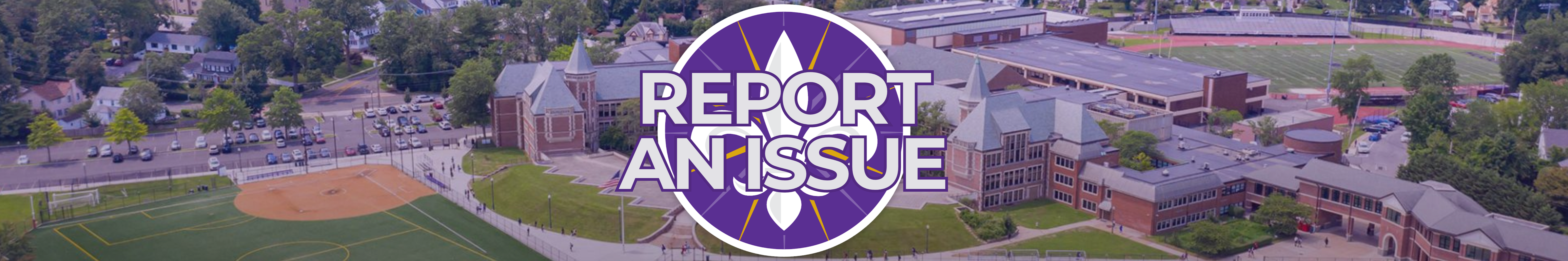 Report an Issue banner