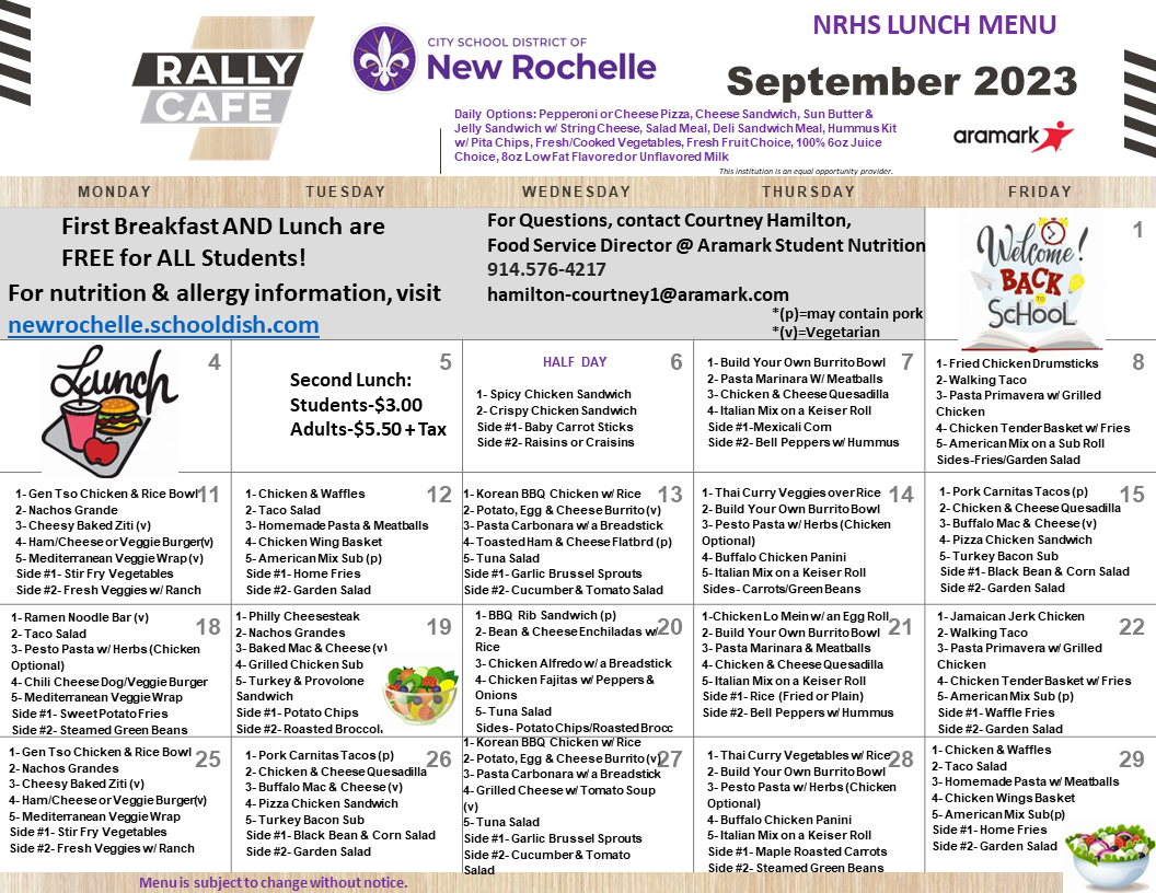 Food and Nutrition Services | City School District of New Rochelle