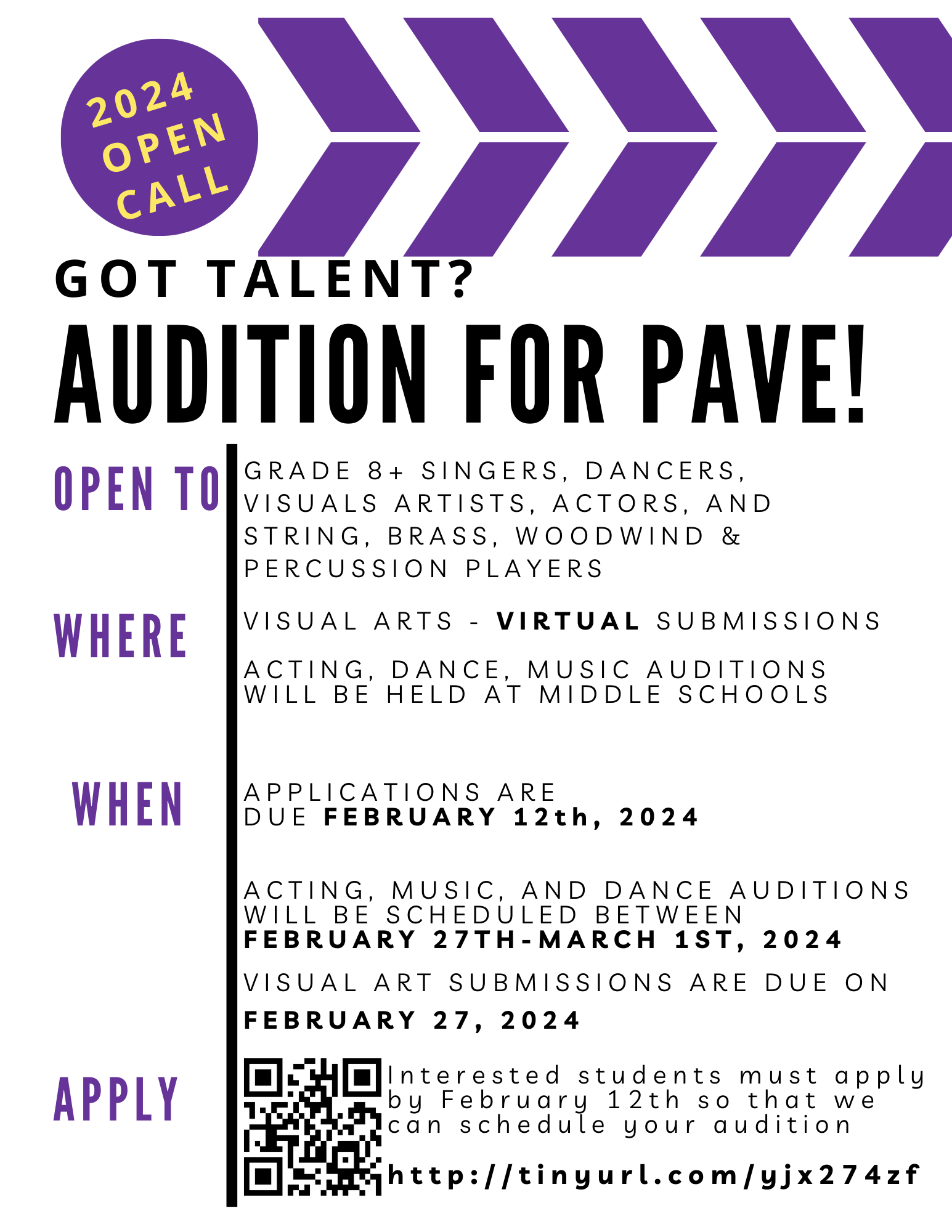 2024 PAVE Audition