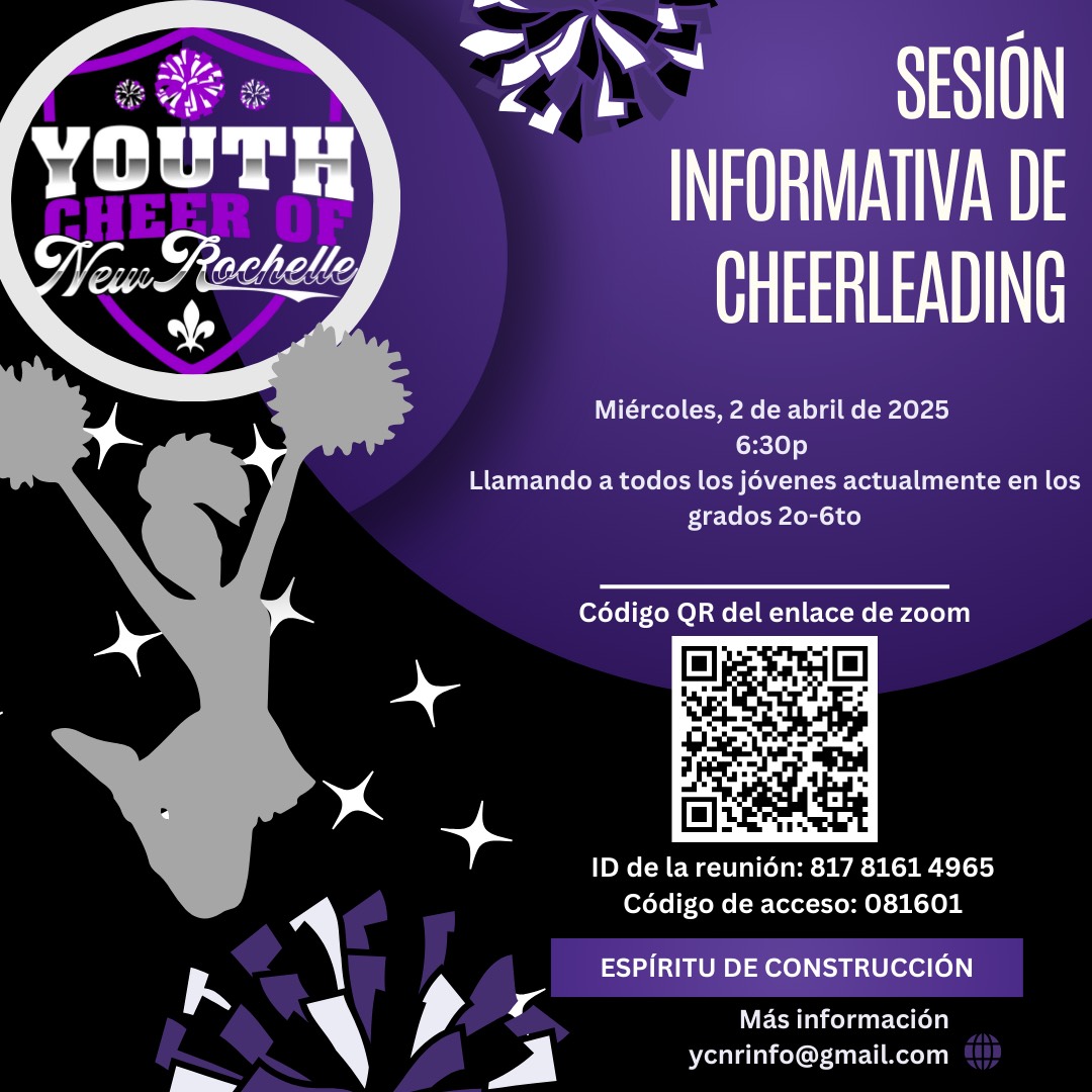 Elementary Cheerleading information session April 2