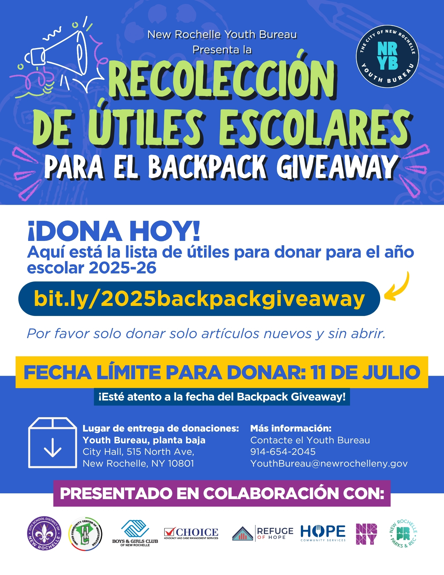 Backpack supply drive
