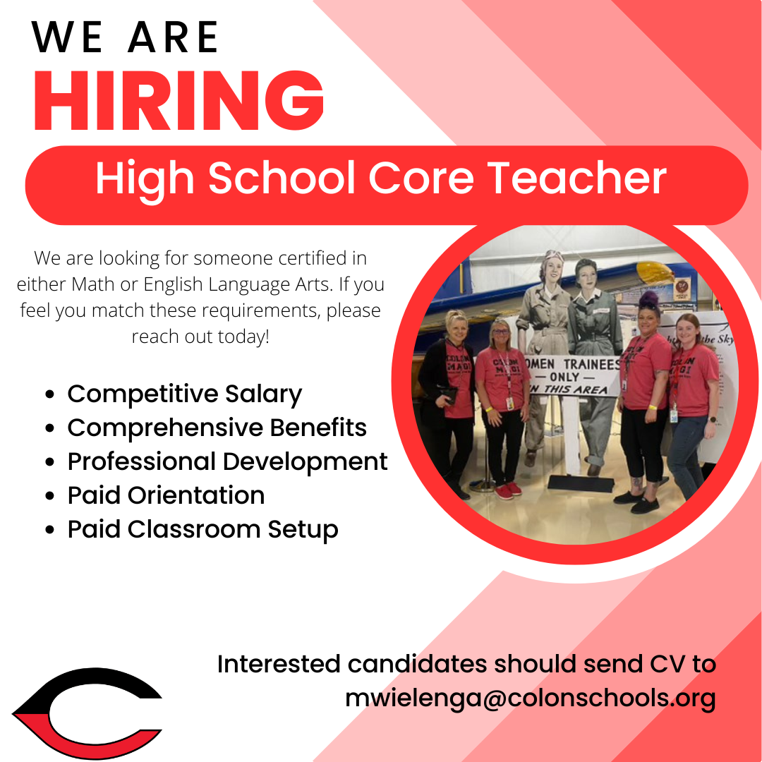 Career Opportunities | Colon Community Schools