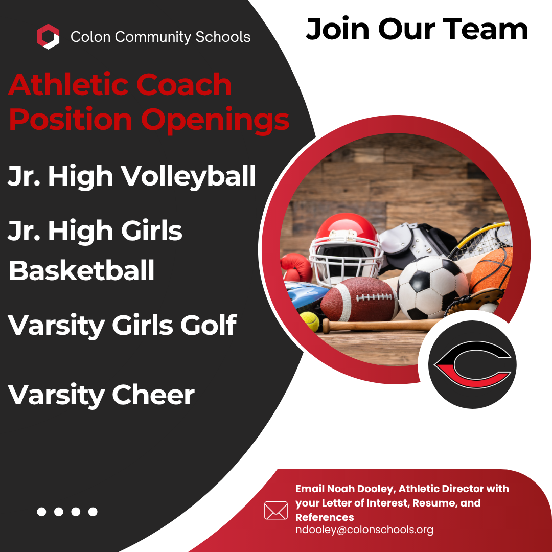 Athletic Coach Position Openings
